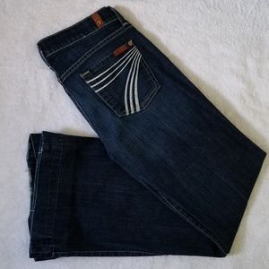 7 For All Mankind Dojo denim jeans navy blue